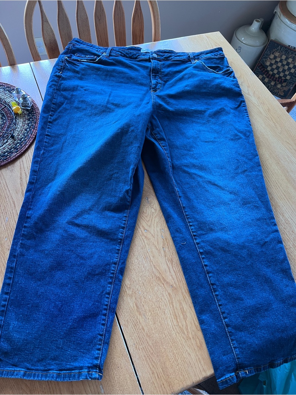 SONOMA Woman’s High-Rise Straight Leg Denim Stretch Jean Size 24W